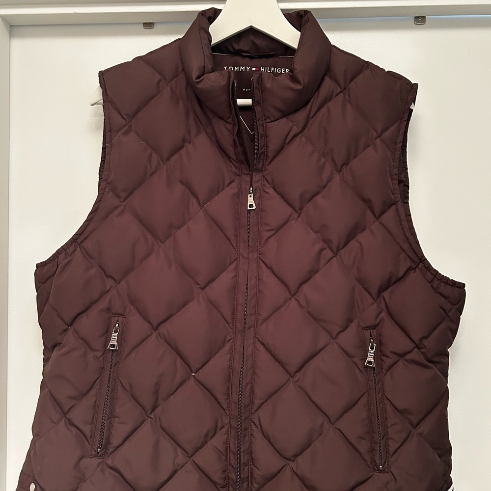 Tommy Hilfiger Women's Quilted Vest - Dark Brown